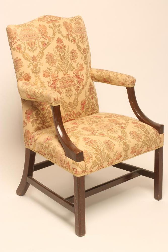 A LADY'S MAHOGANY FRAMED ARMCHAIR of Georgian design Image