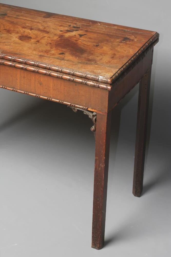 A GEORGIAN MAHOGANY FOLDING CARD TABLE Image