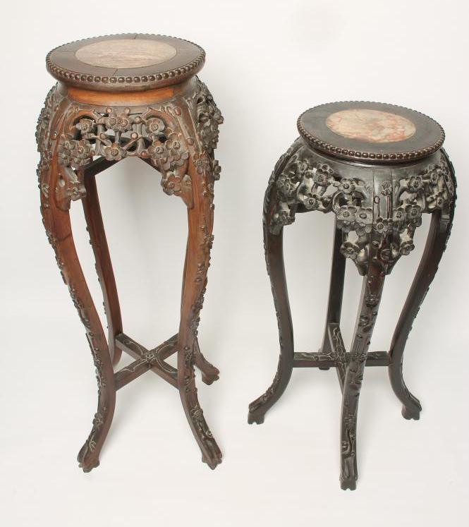 A CHINESE HARDWOOD JARDINIERE STAND Image