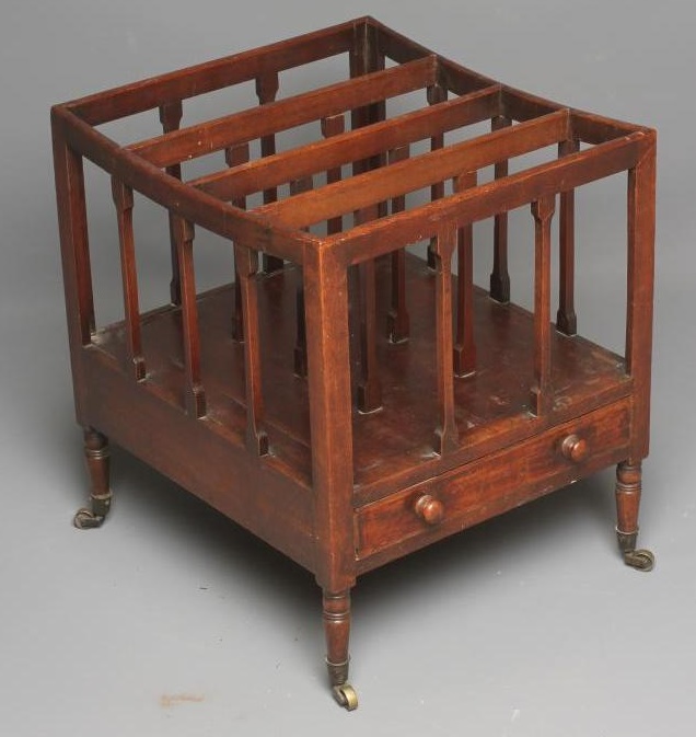 A GEORGIAN MAHOGANY CANTERBURY Image