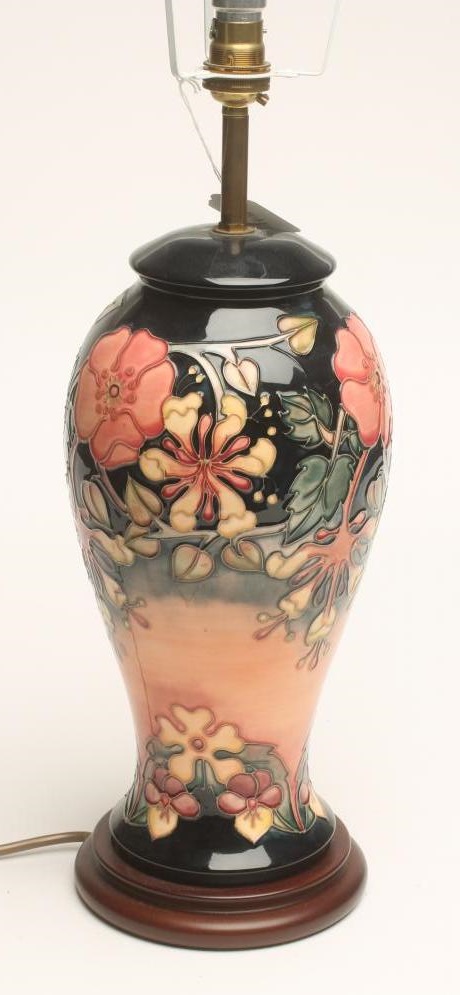 A MOORCROFT POTTERY LAMP BASE Image