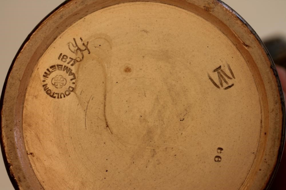 A DOULTON LAMBETH STONEWARE GOBLET VASE Image