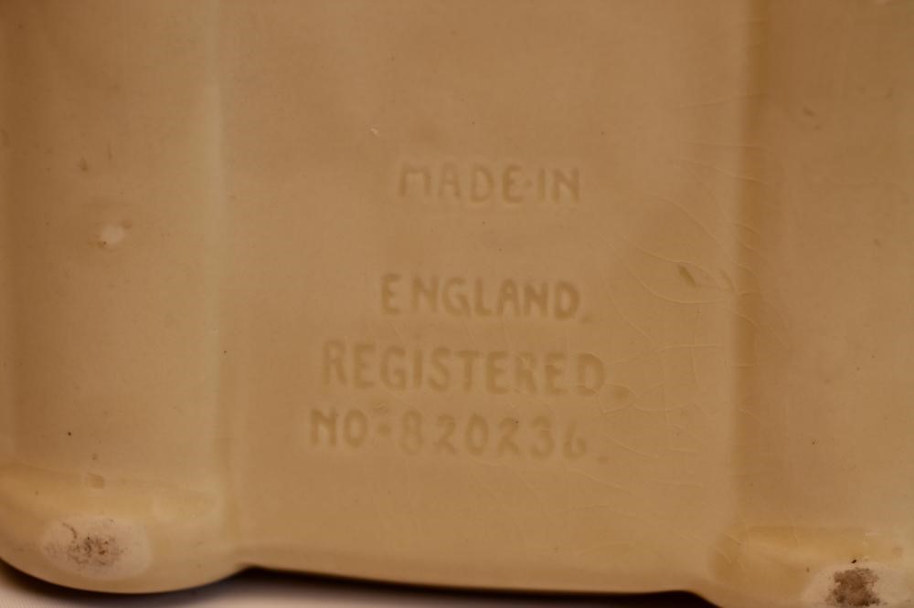 A SADLER POTTERY MABEL LUCIE ATTWELL RACING CAR NOVELTY NURSERY TEAPOT Image