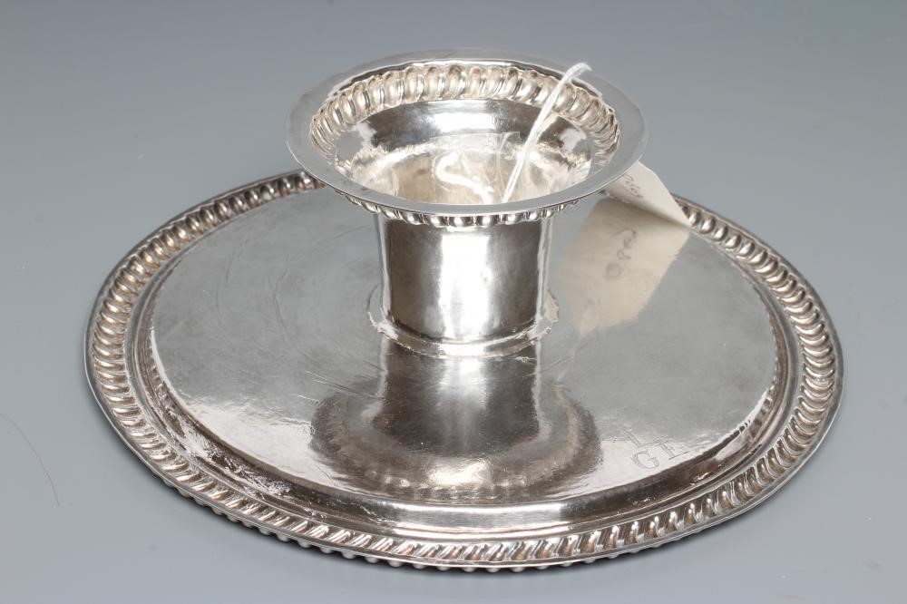 A WILLIAM III FOOTED SALVER Image