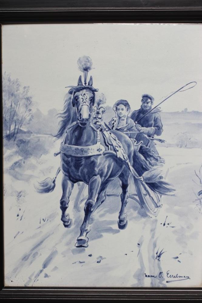 A JOOST THOOFT "DELFT" PLAQUE of oblong form Image