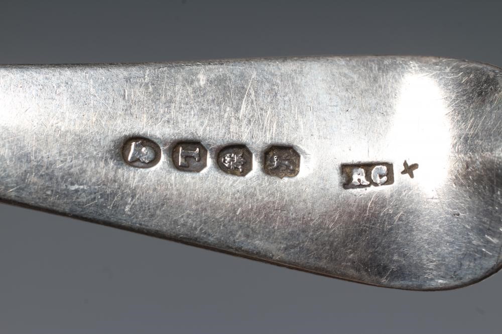 TWO LATE GEORGE III TABLESPOONS Image