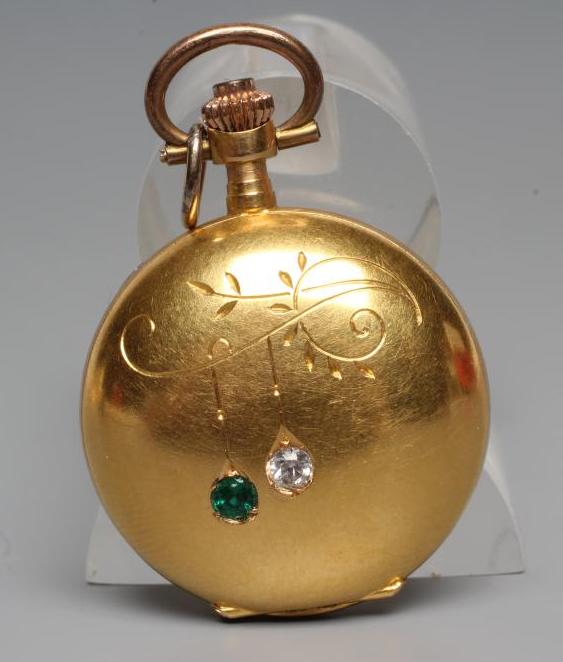 A LADY'S TOP WIND HUNTER FOB WATCH Image