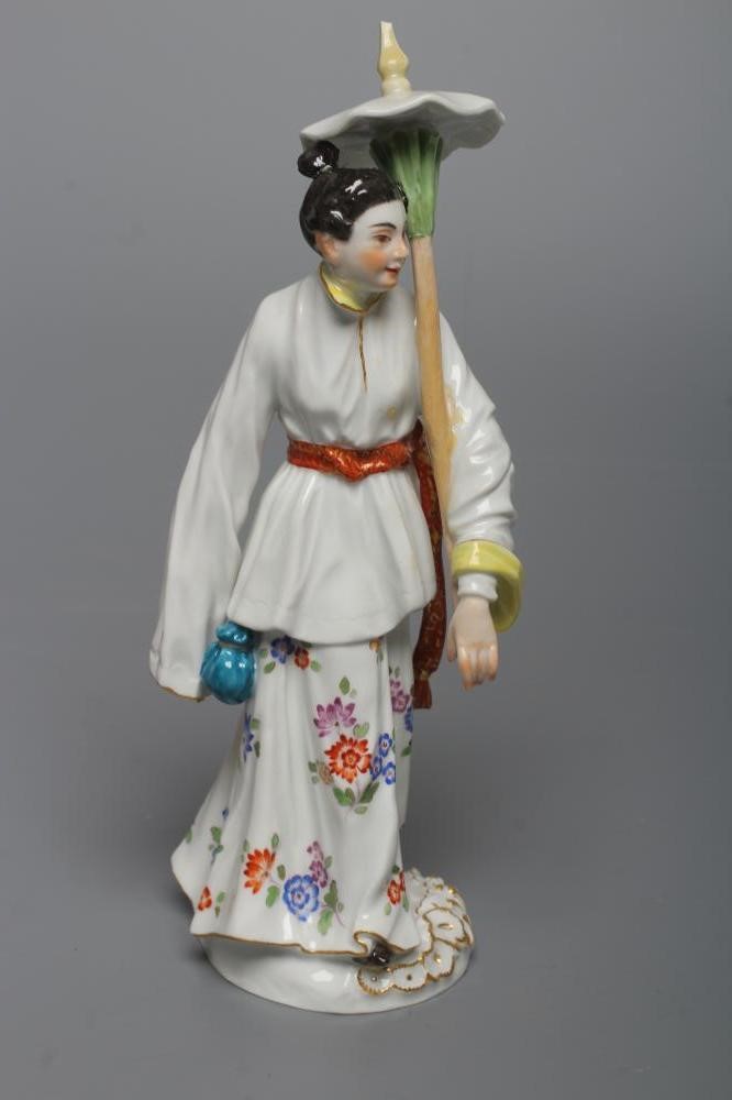 TWO MEISSEN PORCELAIN CHINOISERIE FIGURES Image