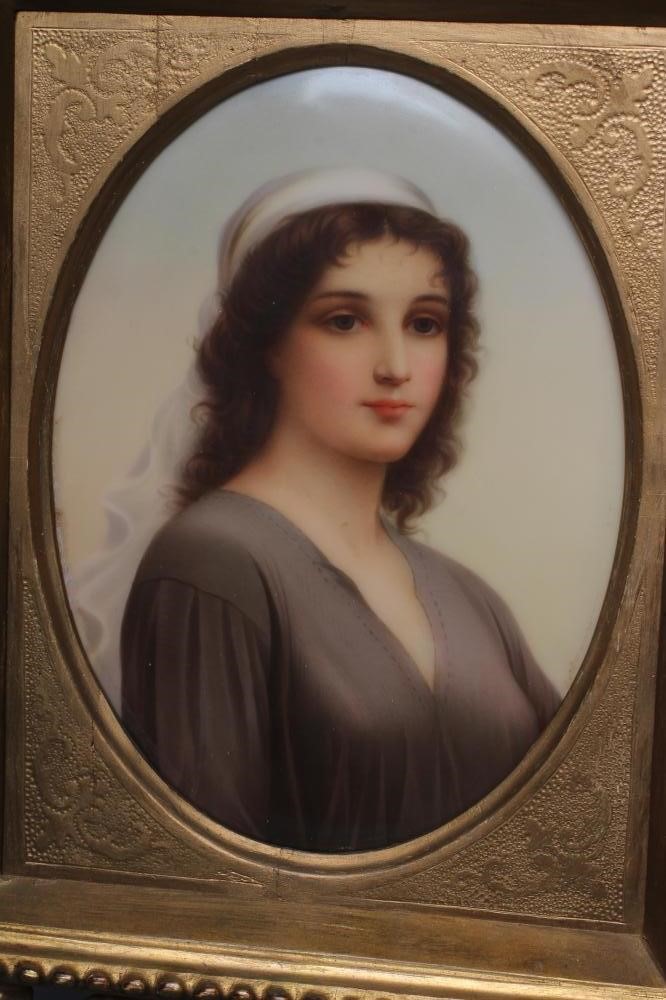 AN AUSTRIAN PORCELAIN OVAL PLAQUE Image