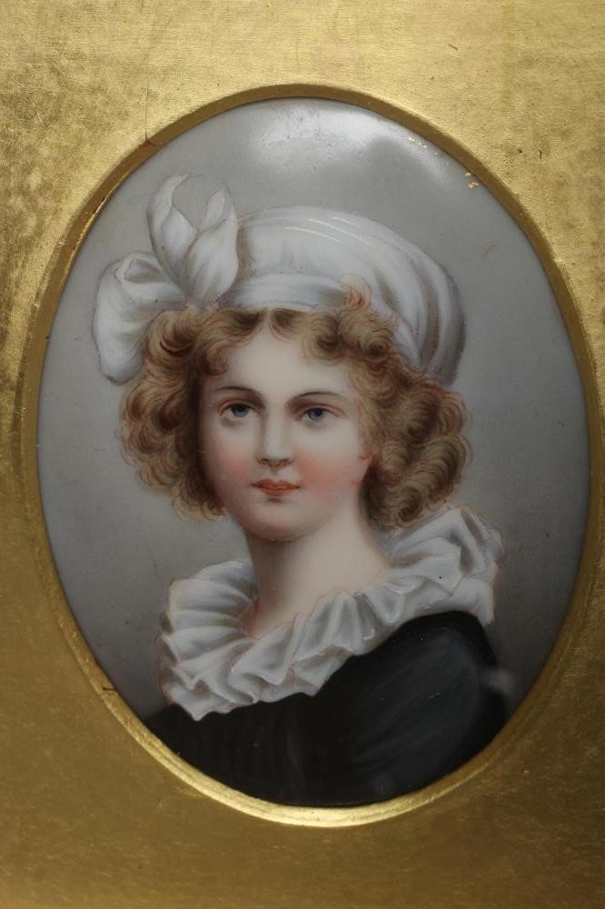 TWO AUSTRIAN PORCELAIN OVAL PLAQUES Image