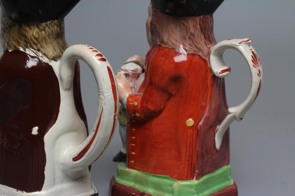 A PEARLWARE SMALL TOBY JUG Image