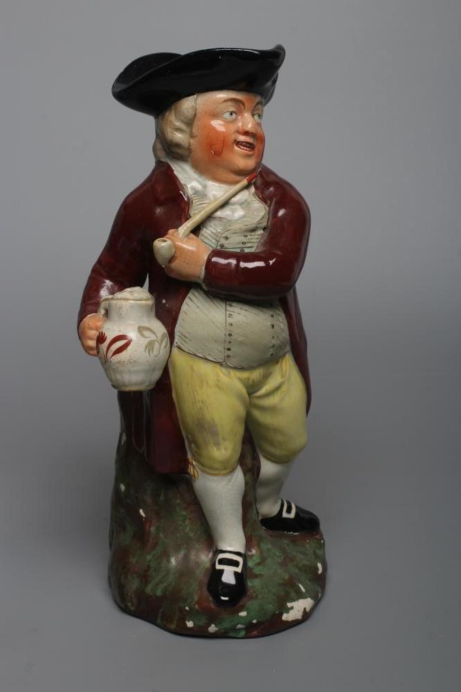 A STAFFORDSHIRE POTTERY SQUIRE TOBY JUG Image