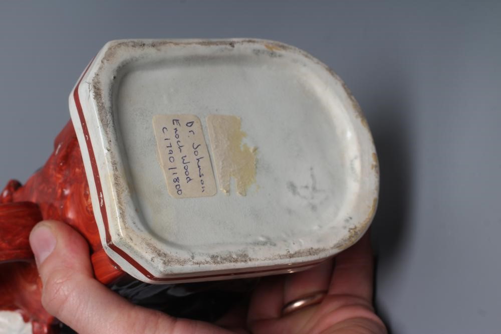 AN ENOCH WOOD TYPE EARTHENWARE DRUNKEN PARSON OR DR. JOHNSON TOBY JUG Image