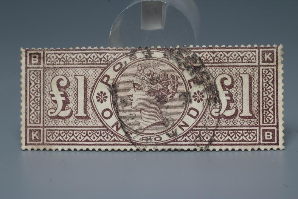 SG 185 £1 BROWN - LILAC (Est. plus 24% premium inc. VAT) Image