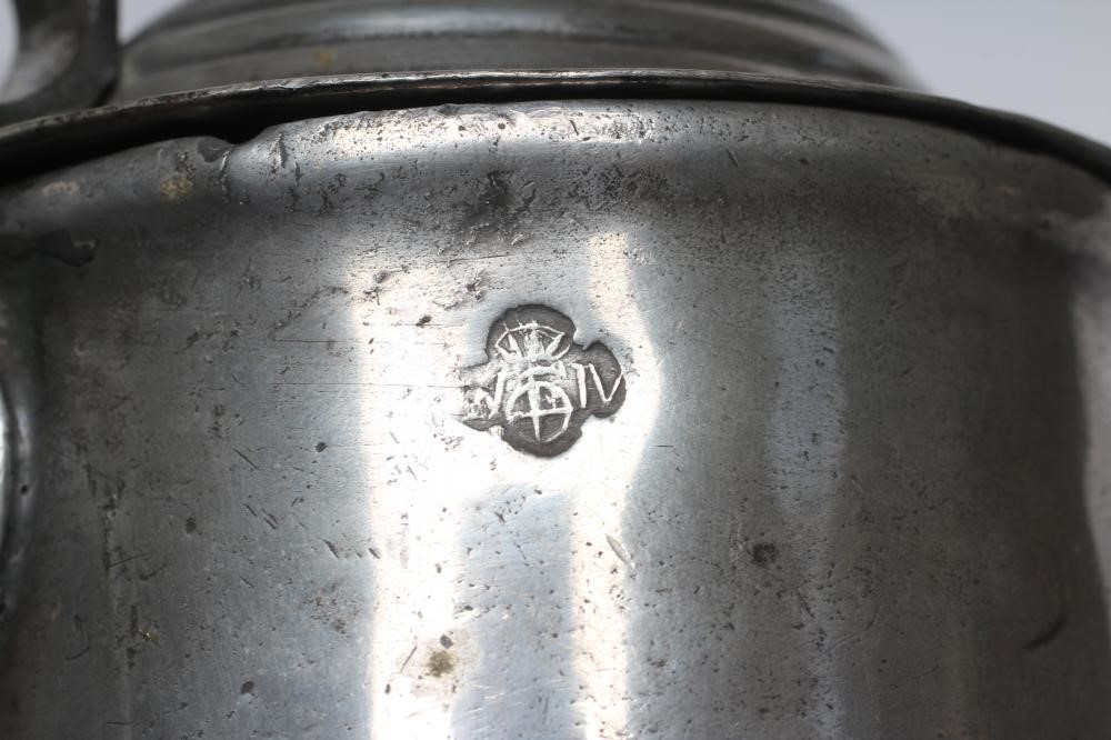 A NORMANDY(?) PEWTER FLAGON Image