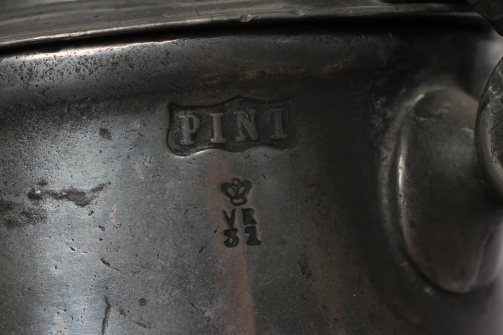 A NORMANDY(?) PEWTER FLAGON Image