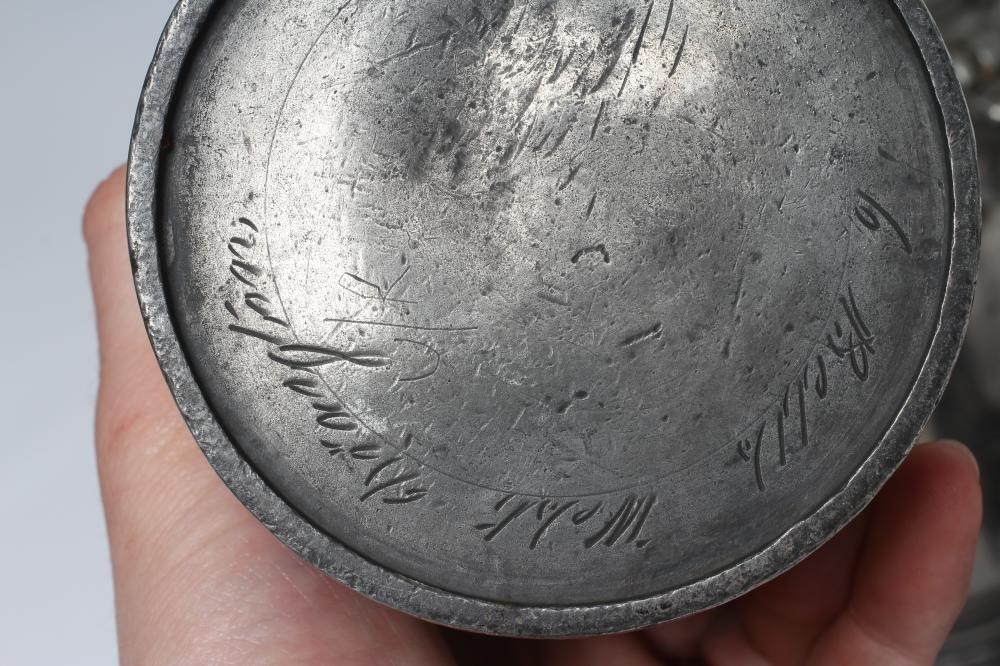 A NORMANDY(?) PEWTER FLAGON Image