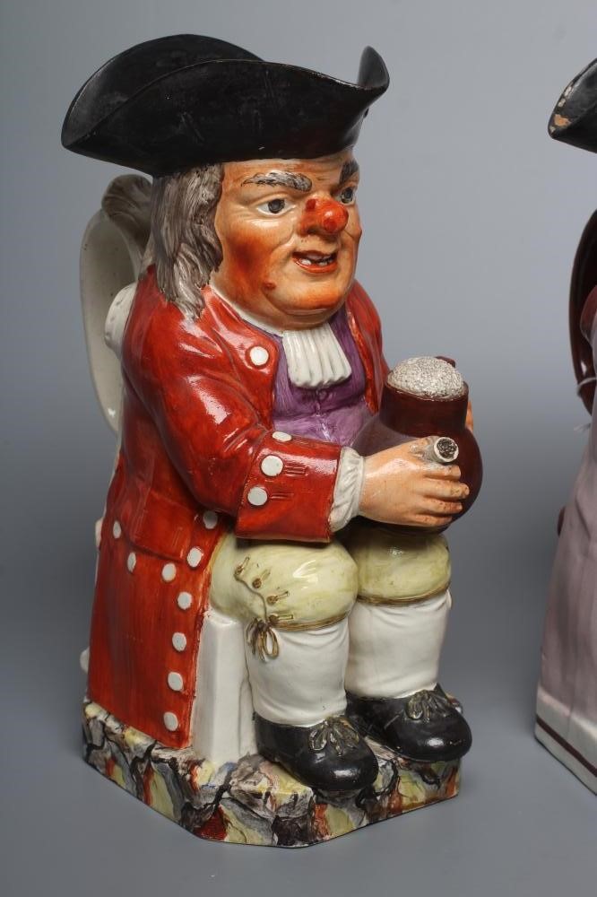 A PEARLWARE "WARTY FACE" TOBY JUG Image