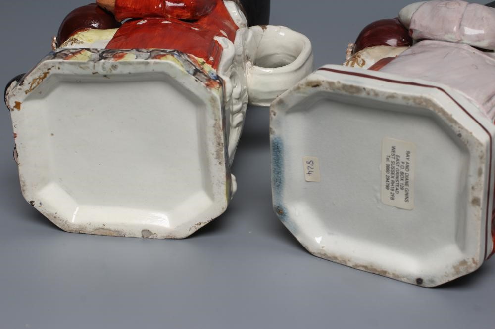 A PEARLWARE "WARTY FACE" TOBY JUG Image