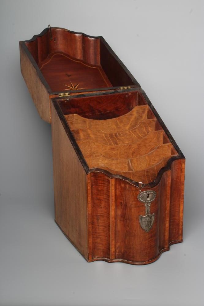 A GEORGIAN MAHOGANY KNIFE BOX Image