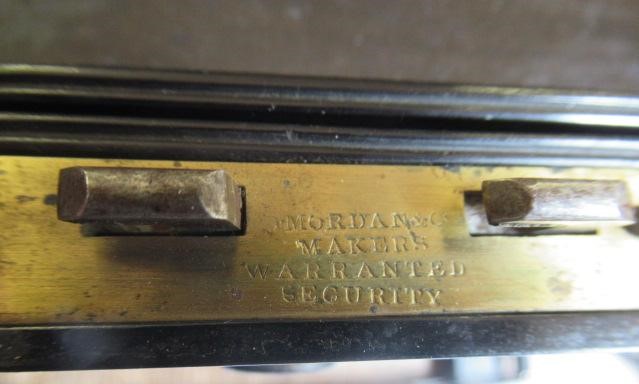 A VICTORIAN MAHOGANY AND BRASS BOUND LAP DESK Image