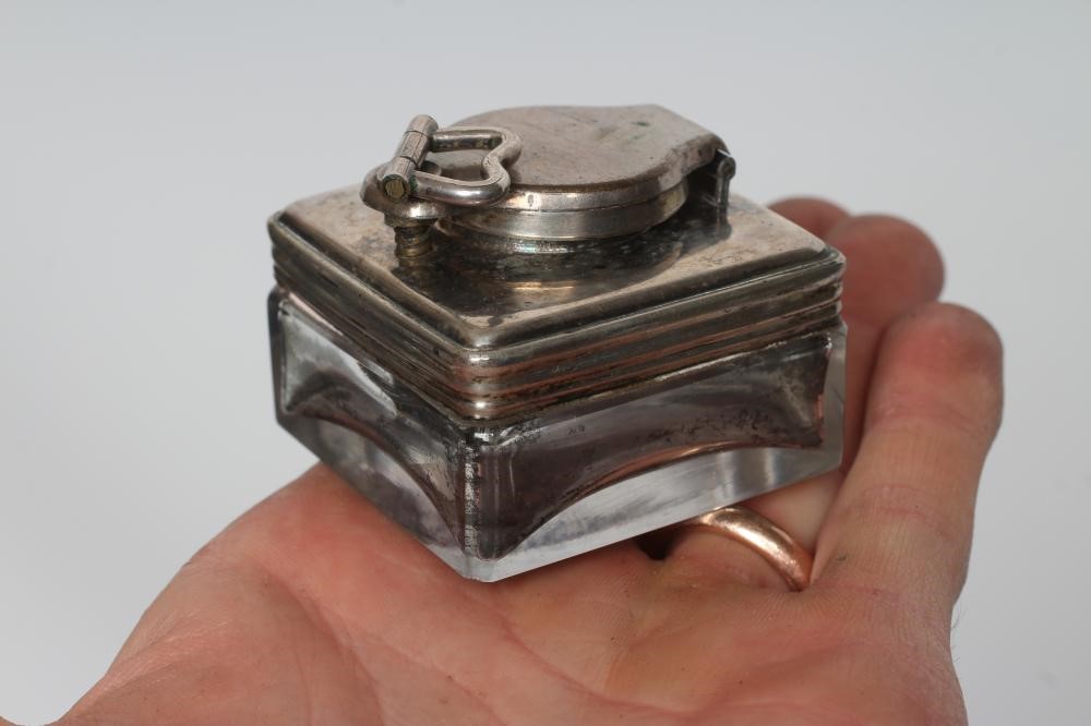 A VICTORIAN MAHOGANY AND BRASS BOUND LAP DESK Image