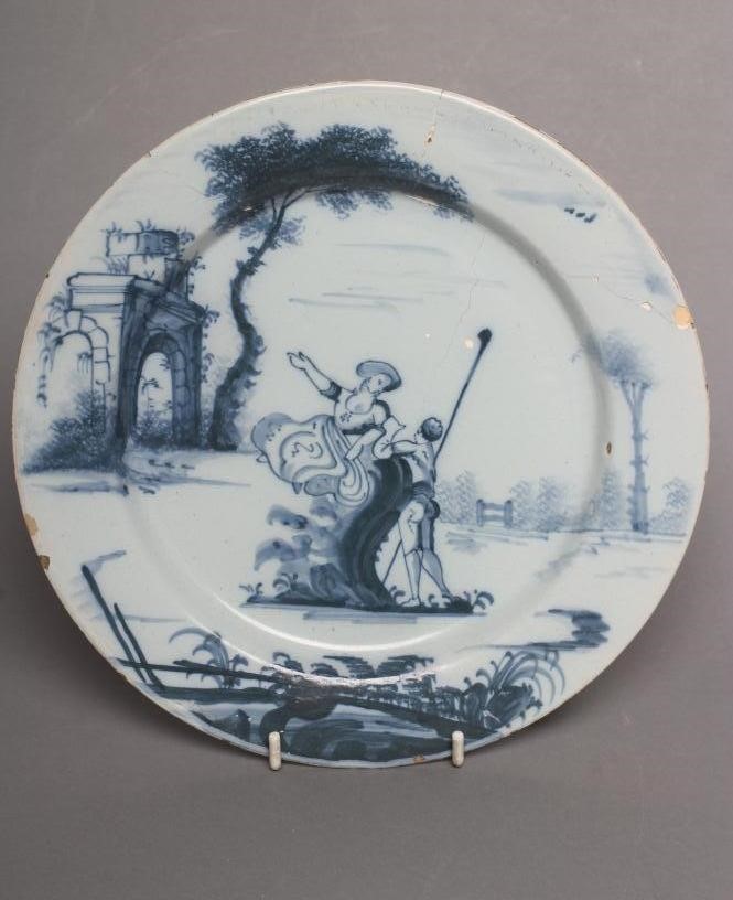 AN ENGLISH DELFT PLATE Image