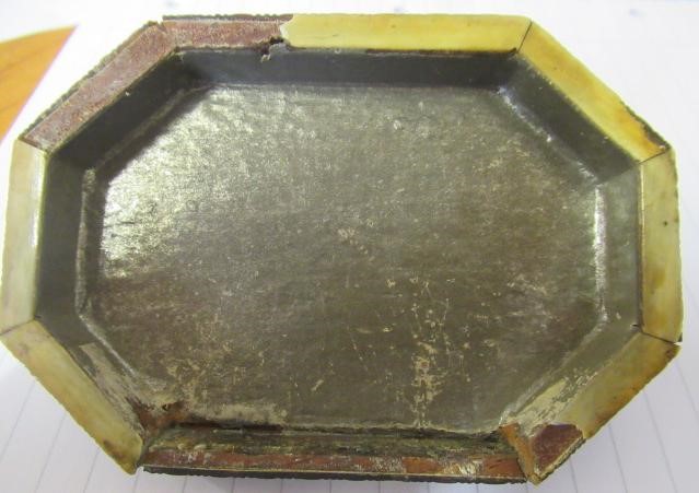 A GEORGE III SMALL TORTOISESHELL TEA CADDY Image