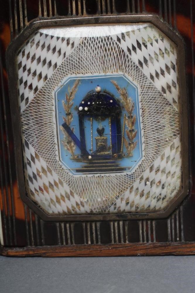 A GEORGE III SMALL TORTOISESHELL TEA CADDY Image