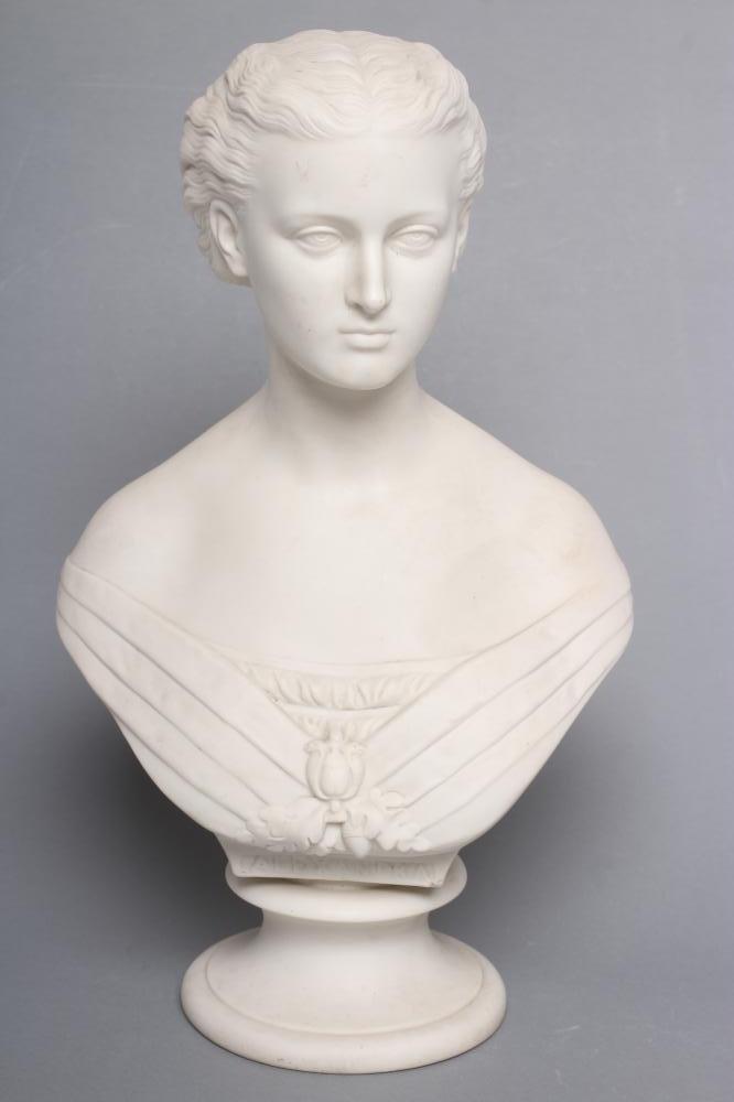 AN ART UNION OF LONDON COPELAND PARIAN BUST modelled as Princess Alexandra after Mary Thorneycroft, Image
