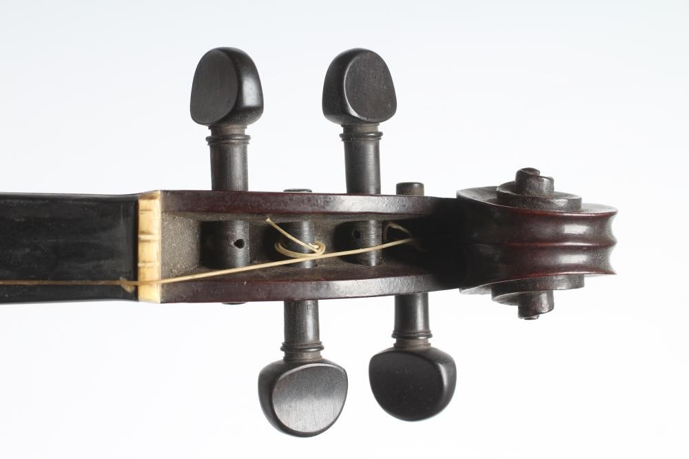 A SCRATCH BUILT MAHOGANY VIOLIN by J. H. Cooper Image