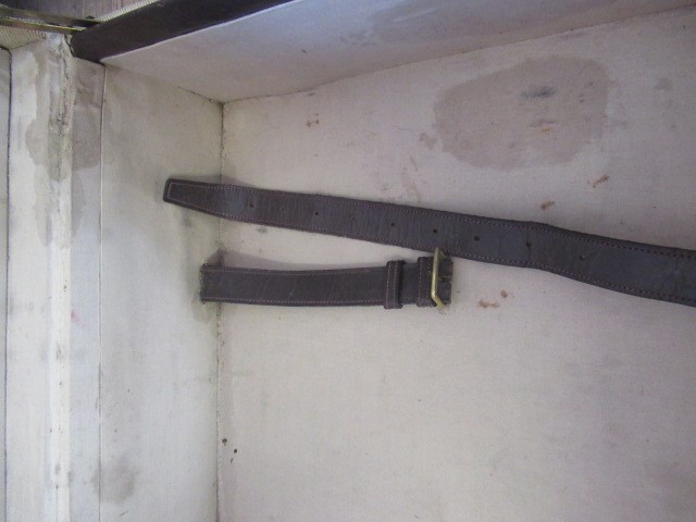 AN HERMES CANVAS AND LEATHER SUITCASE Image