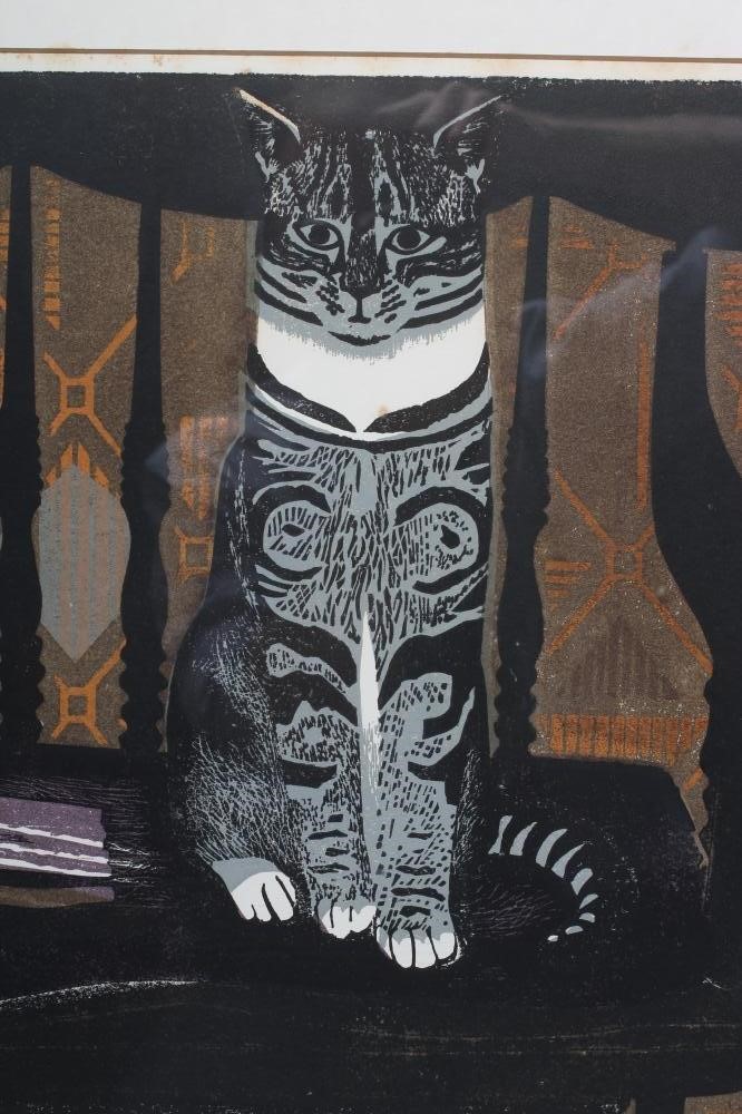 SHEILA ROBINSON (1925-1988) " Bib Cat on a Chair" Image