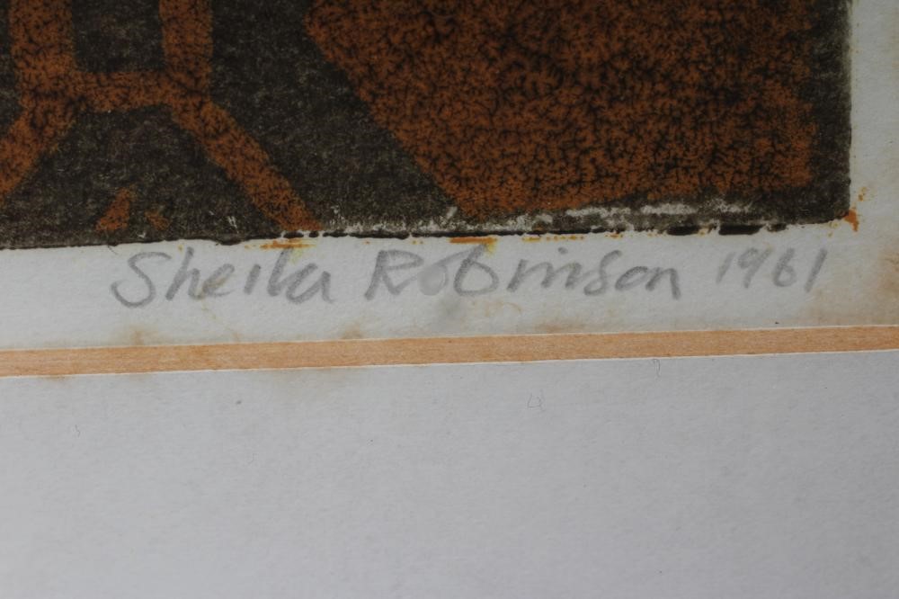 SHEILA ROBINSON (1925-1988) " Bib Cat on a Chair" Image