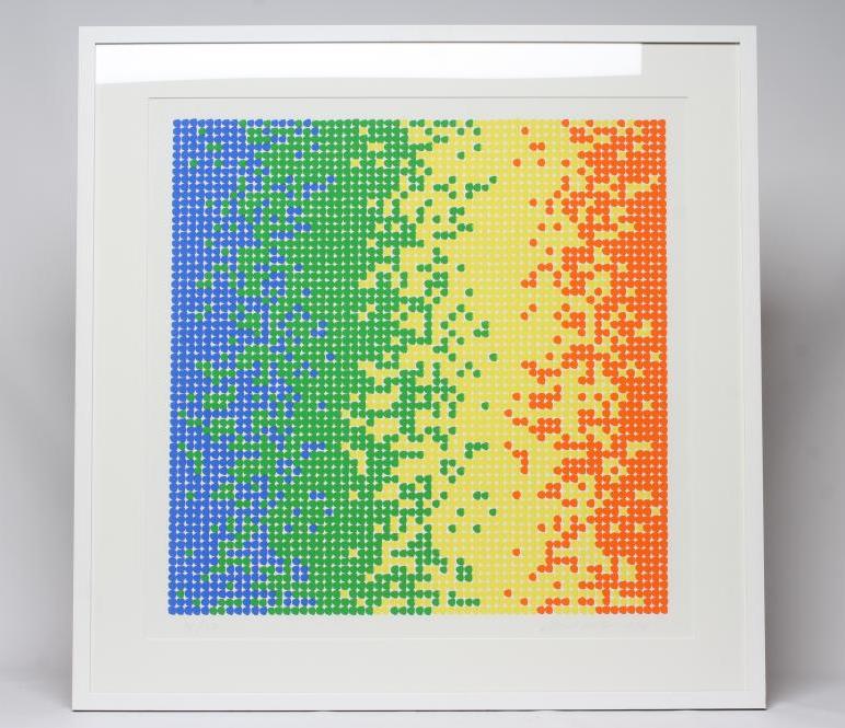 DAVID ROTH (American b.1942) Untitled abstract, a pair, serigraph in colours, limited edition signed Image