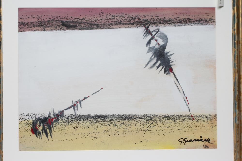 GERARD GRASSERE (Dutch 1915-1994) Abstract composition untitled, gouache, signed and dated (19)80, Image