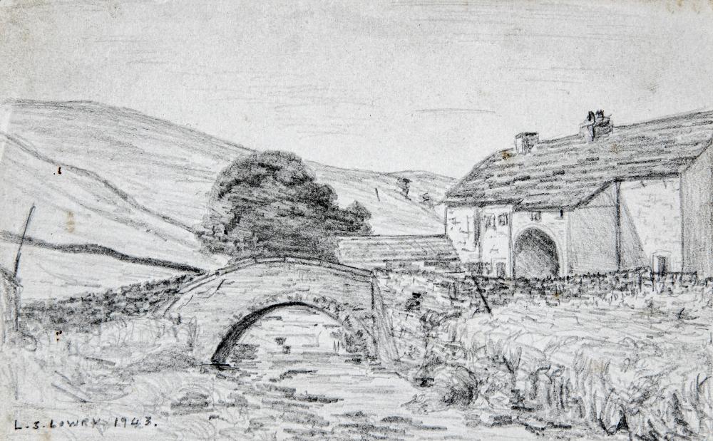 LAURENCE STEPHEN LOWRY (1887-1976) "Foxing Bridge" Image