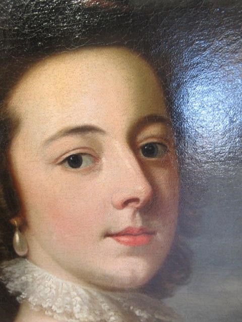 ATTRIBUTED TO THOMAS HUDSON (1701-1779) Portrait of Lady Bletchey in a Plumed Hat Image