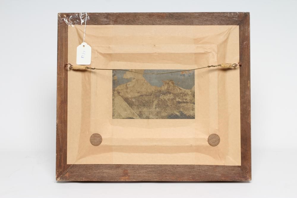 ENGLISH SCHOOL (19th century) Still life with Apples and Plums, oil on panel, signed with monogram Image