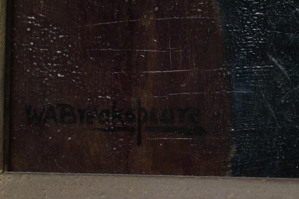 WILLIAM A BREAKSPEARE (1855-1914) Portrait of a Cavalier in a Broad brimmed Hat and Blue Cloak, Image