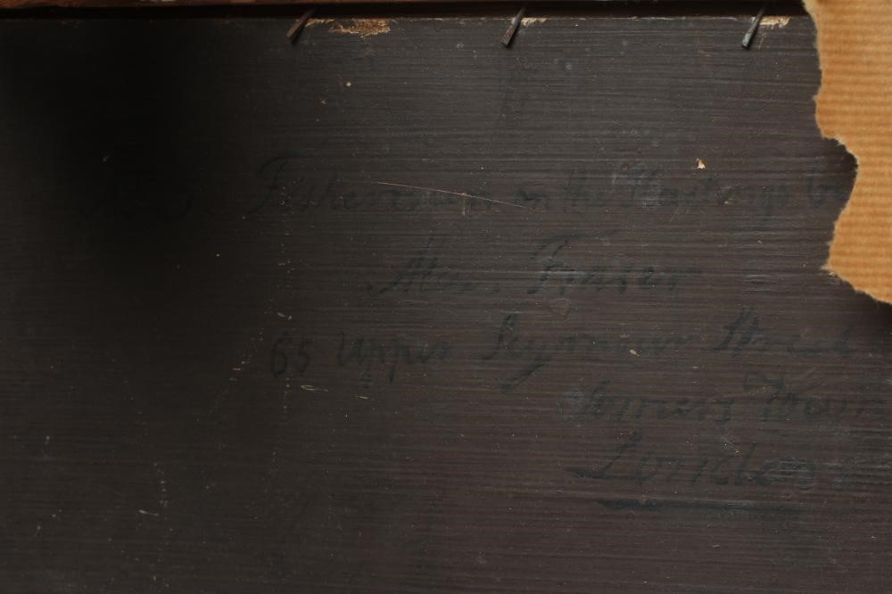 ALEXANDER FRASER (1786-1865) Fishermen On Hastings Beach, oil on panel, signed, inscribed to Image