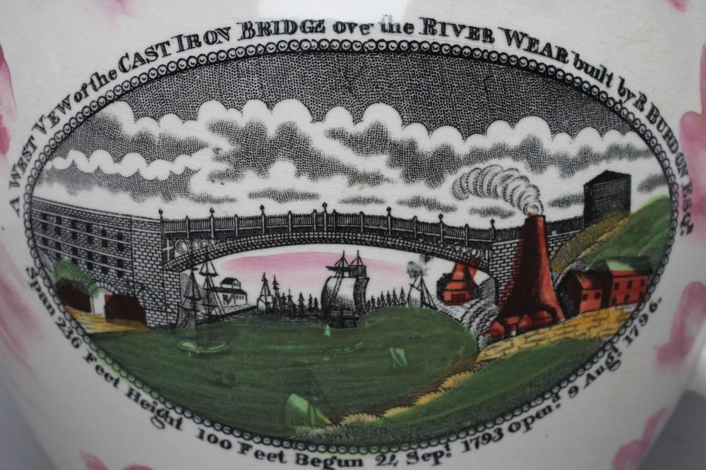 A SUNDERLAND PINK LUSTRE POTTERY DUTCH JUG Image