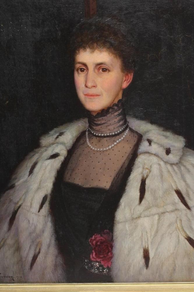 E. THOMPSON (19/20th century) Portrait of The Hon. Theodora Maitland Image