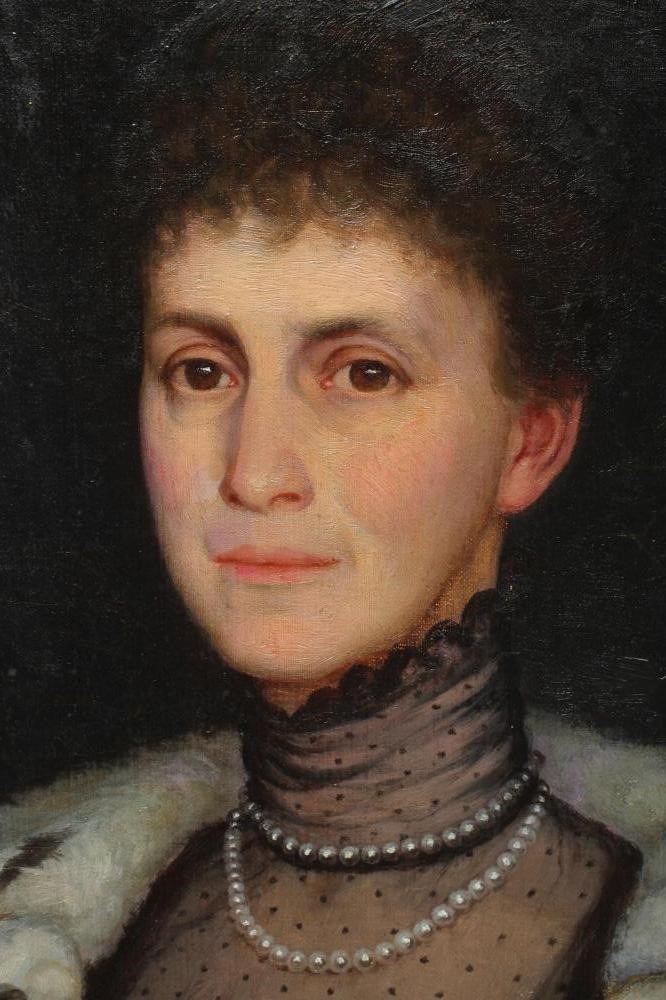 E. THOMPSON (19/20th century) Portrait of The Hon. Theodora Maitland Image