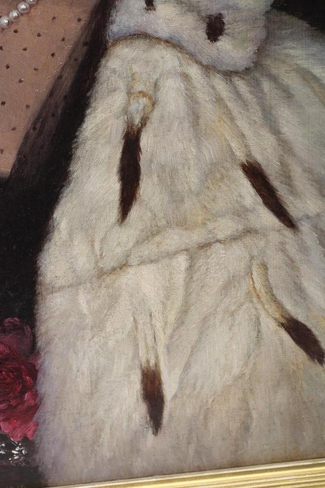 E. THOMPSON (19/20th century) Portrait of The Hon. Theodora Maitland Image