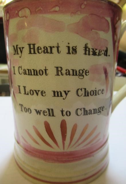 A SUNDERLAND PINK SPLASH LUSTRE POTTERY DUTCH JUG Image