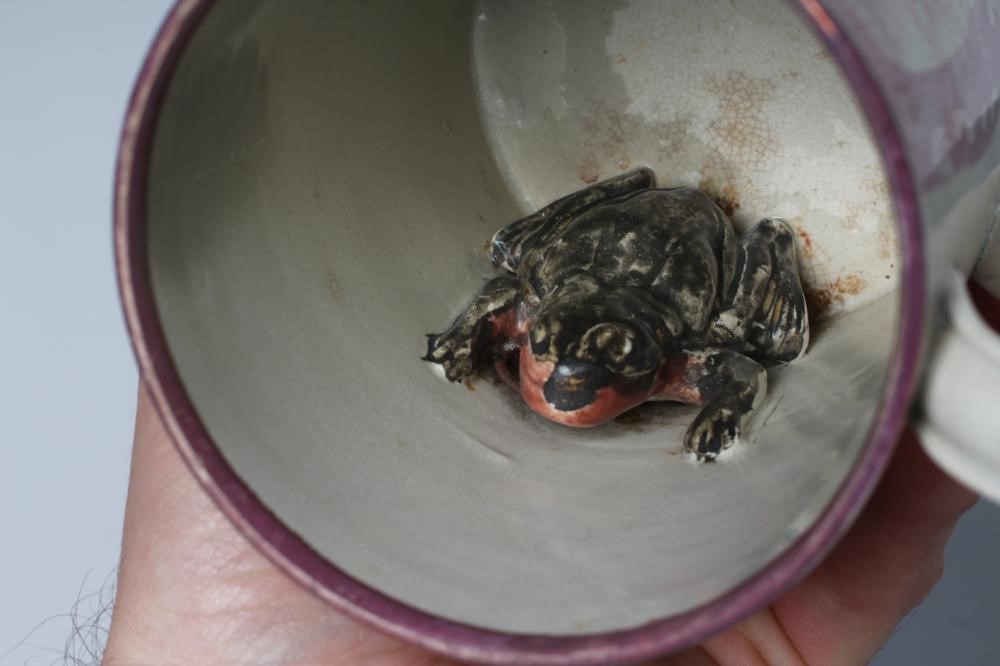 A SUNDERLAND PINK SPLASH LUSTRE POTTERY DUTCH JUG Image