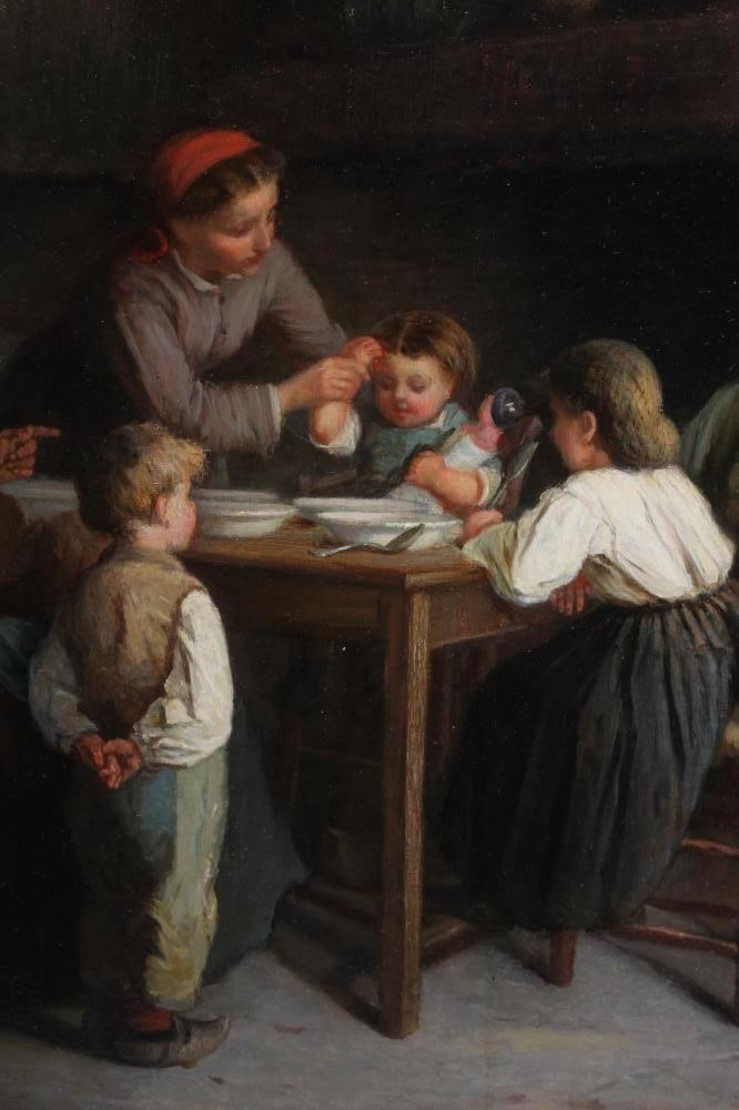 MICHEL ARNOUX (French 1833-1877) "Le Petit Dejeuner" Image