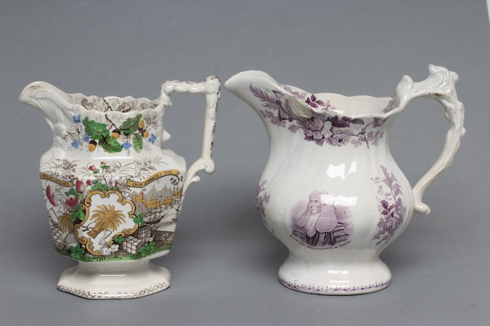 OF POLITICAL INTEREST - a Goodwin & Harris pottery bag jug Image