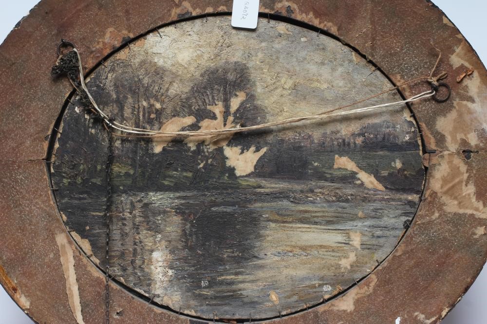 HERBERT F ROYLE (1870-1958) Village Scene with Team of Work Horses Image